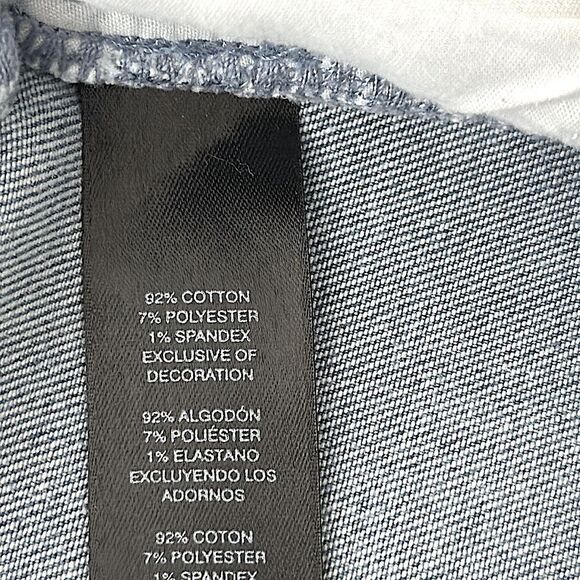 Chico's Black Label Ankle Jeans Size 1 (8) Distressed Lace - Picture 14 of 16